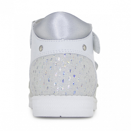 Сандали ортопедические Ортобум для девочек 25057-13 хрустально-белые. Изображение 3 из 6